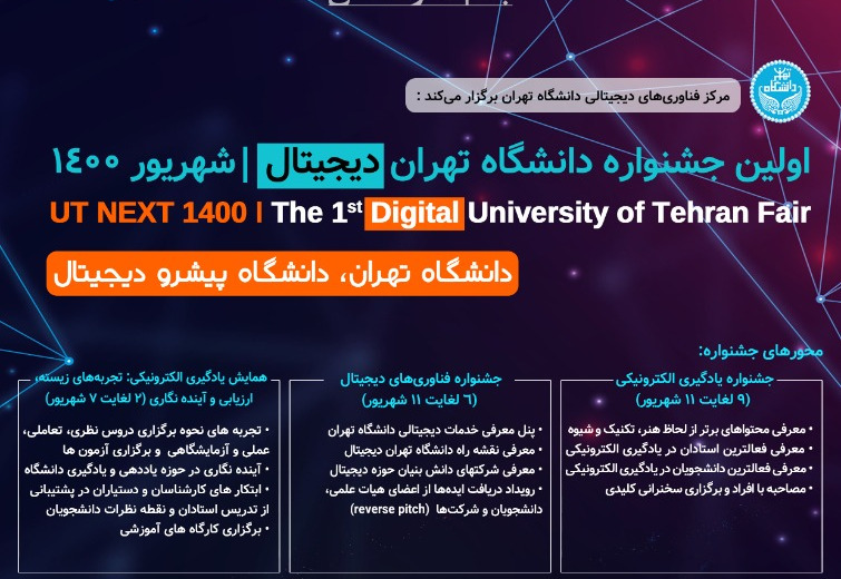 اولین جشنواره دانشگاه تهران دیجیتال